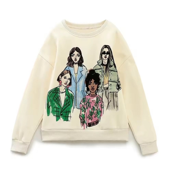 Zara Sweaters - Zara- Women's Graphic Sweatshirt